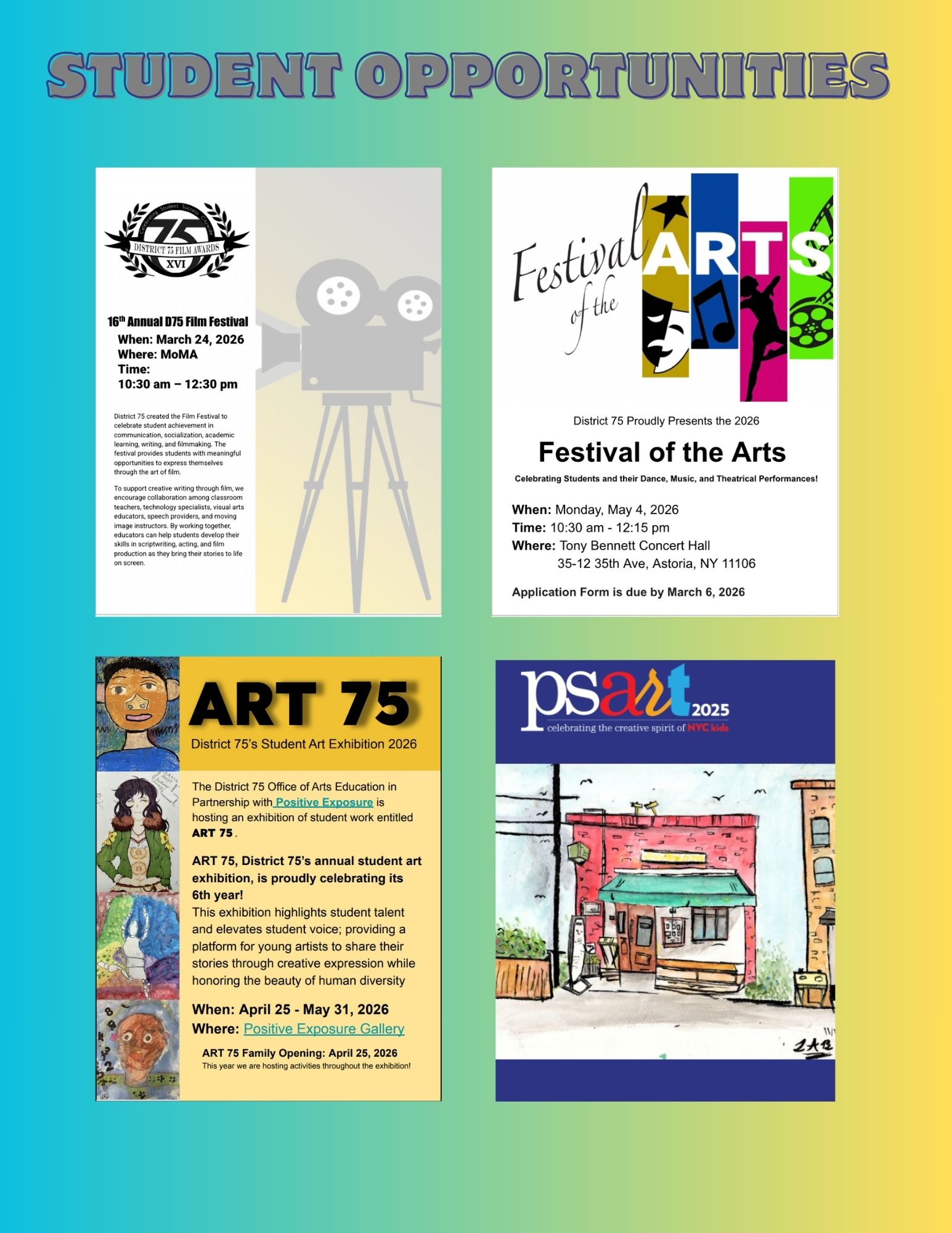 Student Opportunities Cover